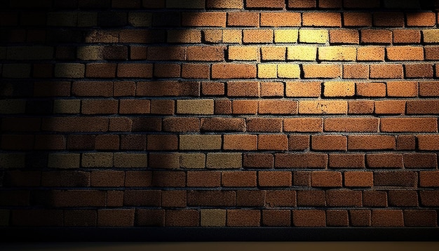 Ilustración de arte digital de fondo de pared de ladrillo IA generativa