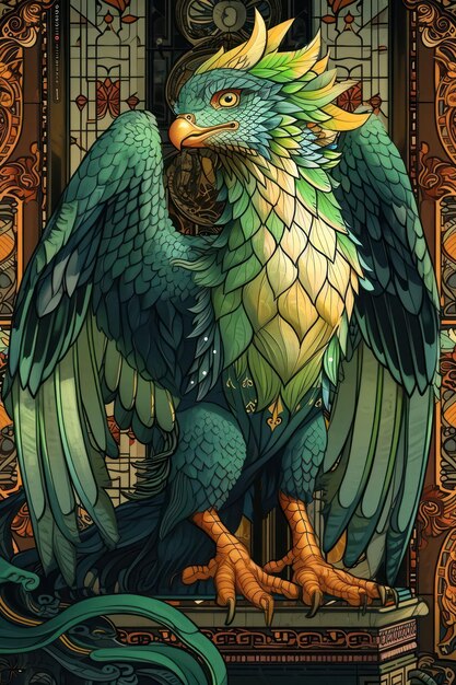 Foto ilustración de arte de griffins para un libro