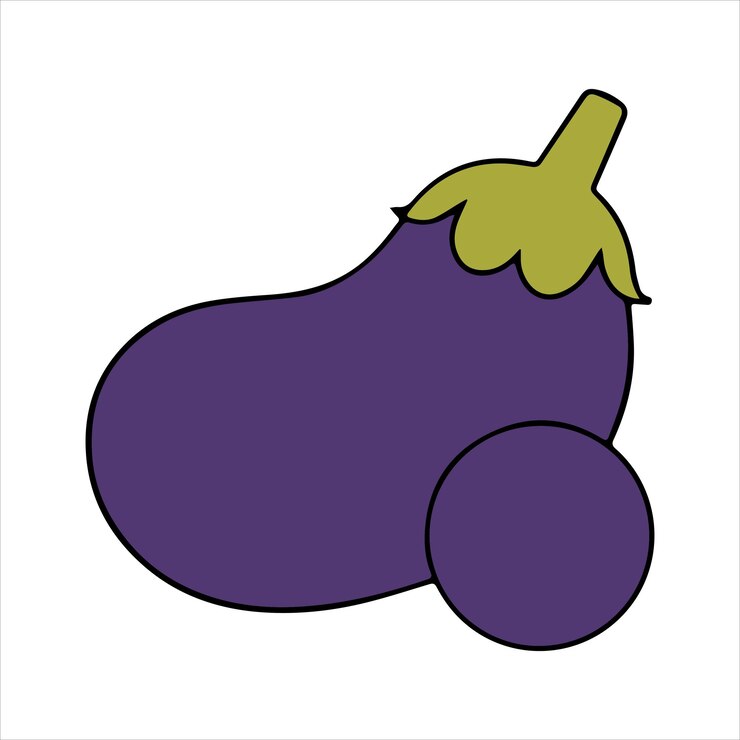 Foto una ilustración de arte vectorial de brinjal en el fondo