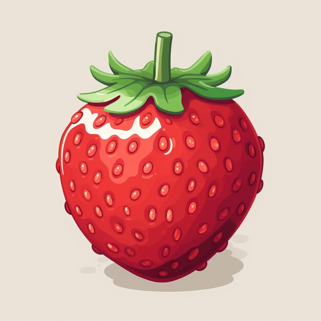 Ilustración del artículo de juego 8bit Strawberry Pixel Art Retro