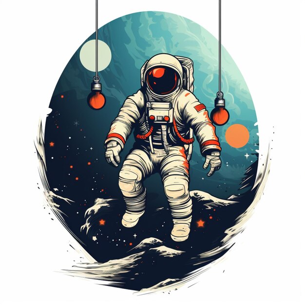 Ilustración de un astronauta