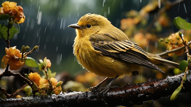 ilustración de aves tropicales