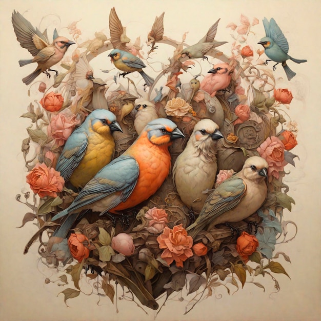 Foto ilustración de las aves