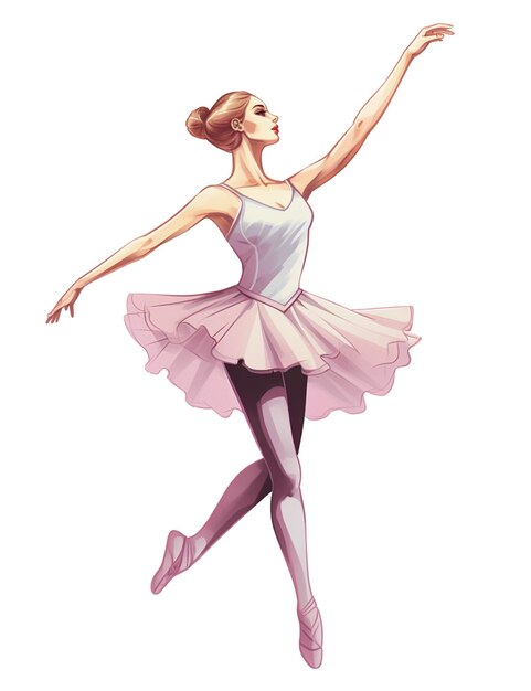 Foto ilustración de una bailarina elegante.