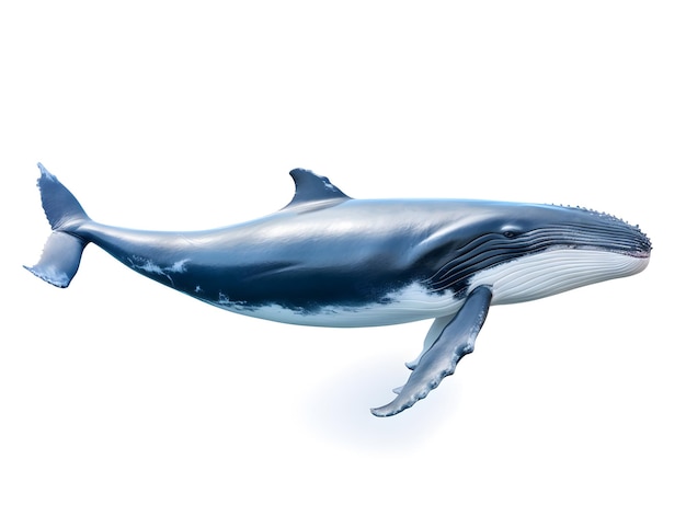 Ilustración de ballena azul