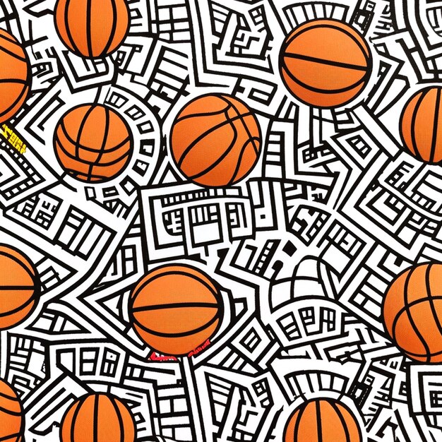 Ilustración de baloncesto