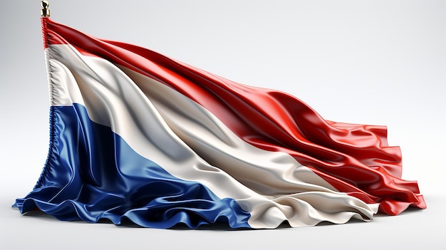 Foto ilustración de la bandera 3d de francia