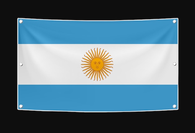 ilustración de la bandera argentina