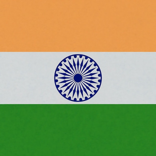 Ilustración de la bandera de la India