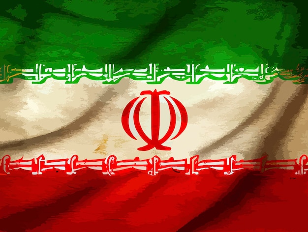 Ilustración de la bandera de Irán