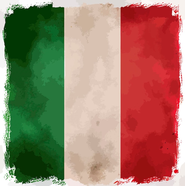 Ilustración de la bandera de Italia