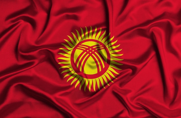 Ilustración de la bandera de Kirguistán