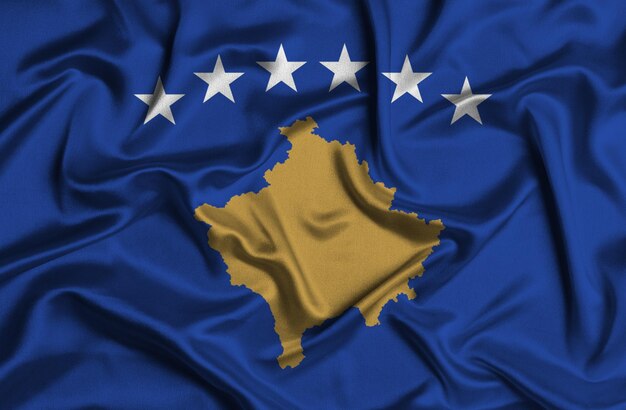 Ilustración de la bandera de kosovo