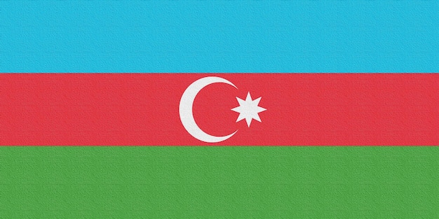 Ilustración de la bandera nacional de Azerbaiyán