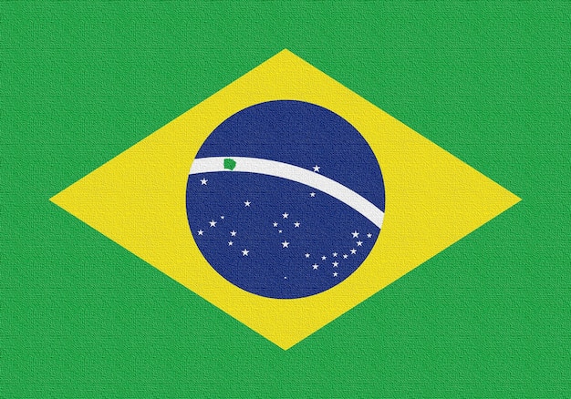 Ilustración de la bandera nacional de Brasil