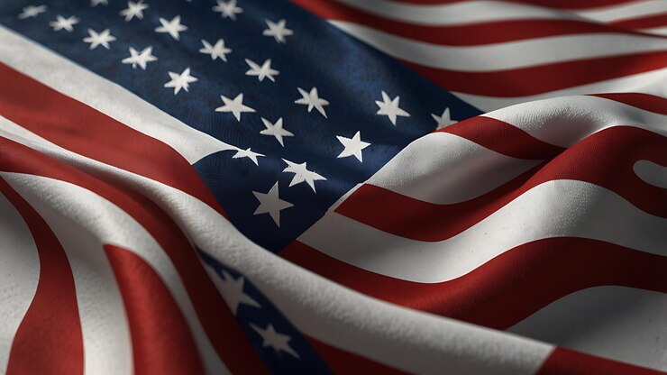 Ilustración de la bandera nacional de los Estados Unidos