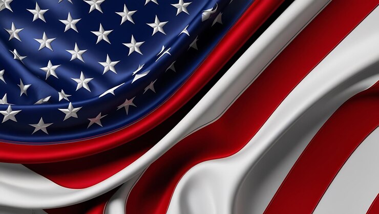 Ilustración de la bandera nacional de los Estados Unidos