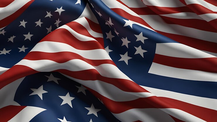 Ilustración de la bandera nacional de los Estados Unidos