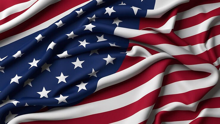 Ilustración de la bandera nacional de los Estados Unidos