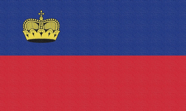 Ilustración de la bandera nacional de Liechtenstein