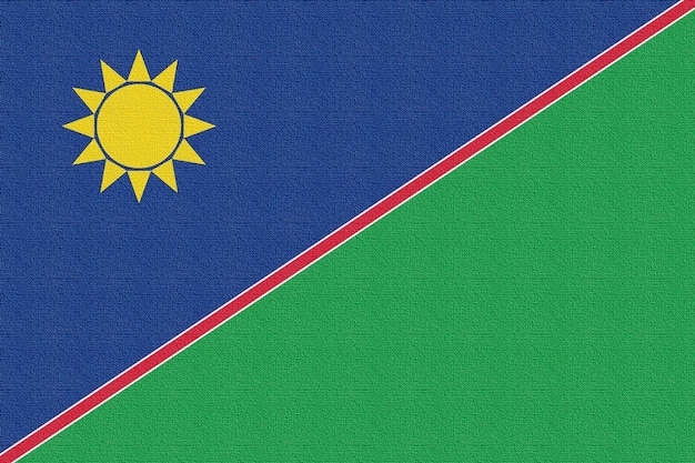 Ilustración de la bandera nacional de Namibia