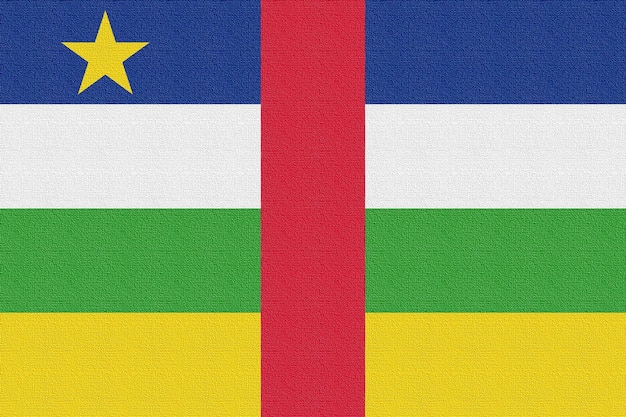 Ilustración de la bandera nacional de la República Centroafricana