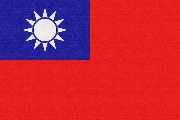 Ilustración de la bandera nacional de Taiwán