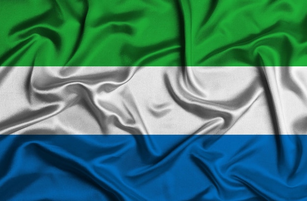 Foto ilustración de la bandera de sierra leona