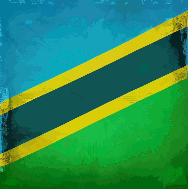 Ilustración de la bandera de Tanzania