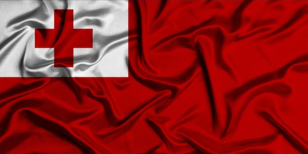 Foto ilustración de la bandera de tonga