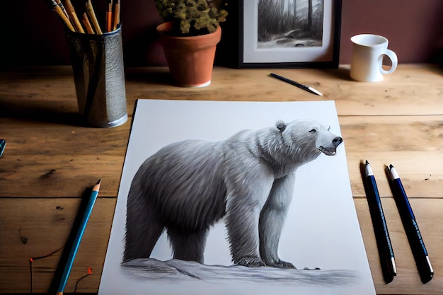 Ilustración de Bear Generative AIxA