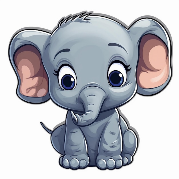 ilustración de bebé elefante