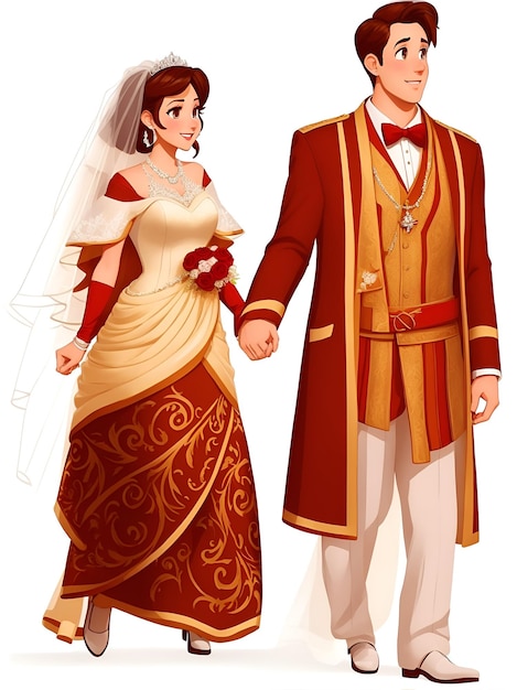 ilustración de la boda