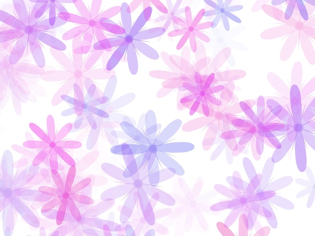 Ilustración de Bokeh de flores para el fondo