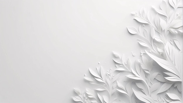 Foto ilustración botánica floral de flores blancas en un fondo blanco diseño de tarjetas de boda
