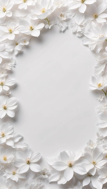 Ilustración botánica floral de flores blancas en un fondo blanco Diseño de tarjetas de boda