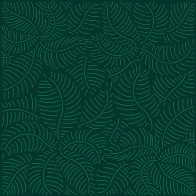 Ilustración botánica vectorial Papel tapiz abstracto de hojas tropicales en estilo lineal