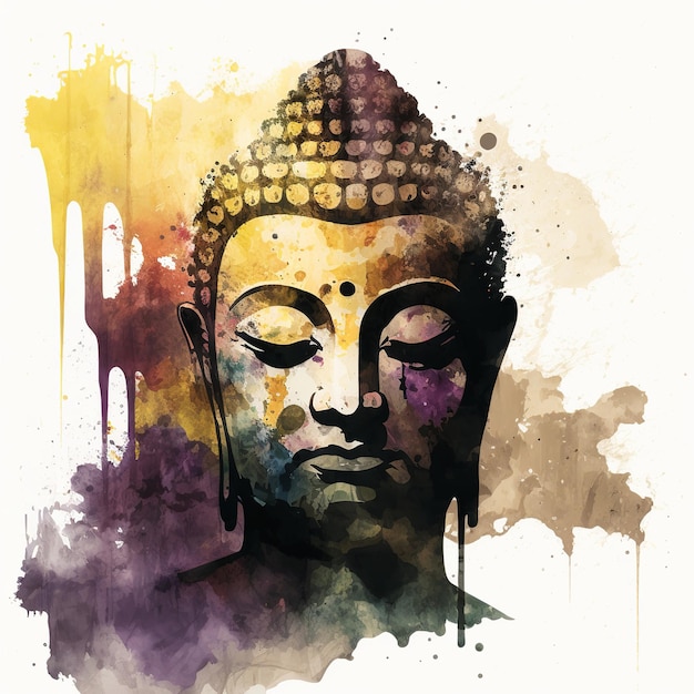 Ilustración para Buddha Purnima o Vesak Day Generative ai