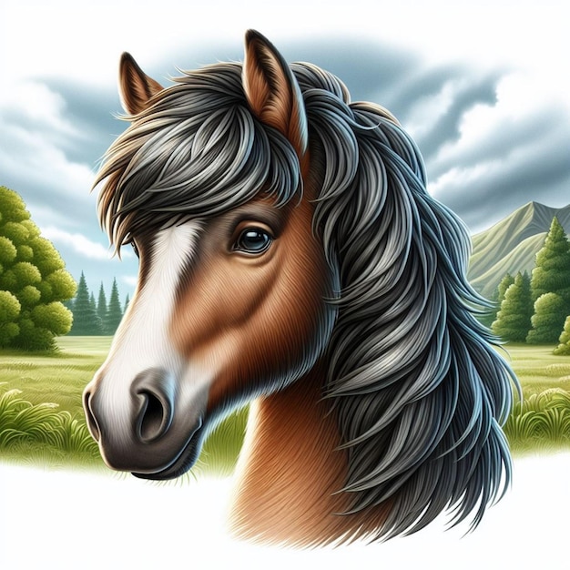 Ilustración de un caballo