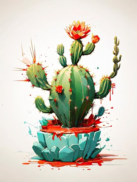 Ilustración de un cactus