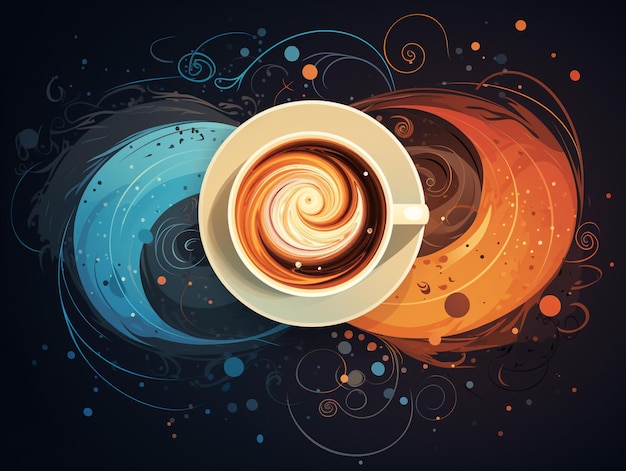 Ilustración del café