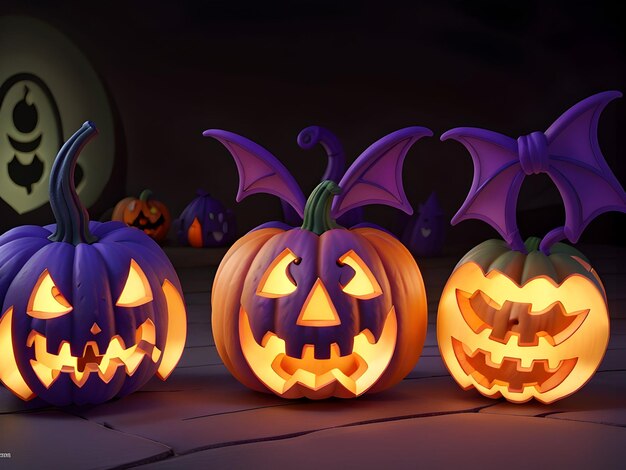 Ilustración de calabaza de Halloween