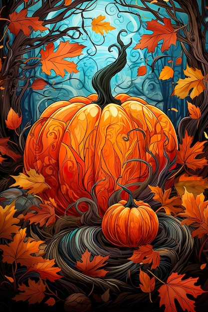 Ilustración de la calabaza