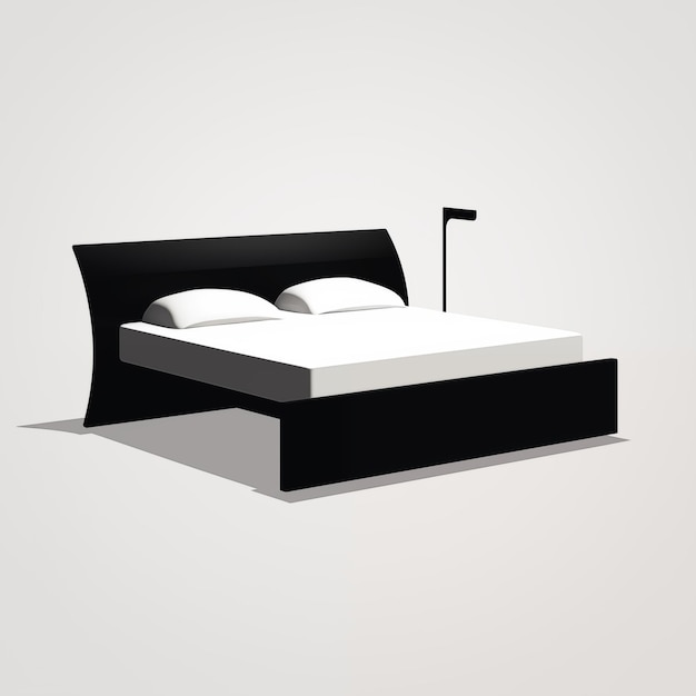 Ilustración de la cama plana
