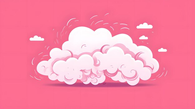 Ilustración caprichosa de una nube
