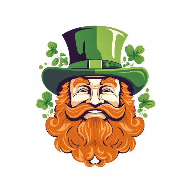 Ilustración de la cara de San Patricio