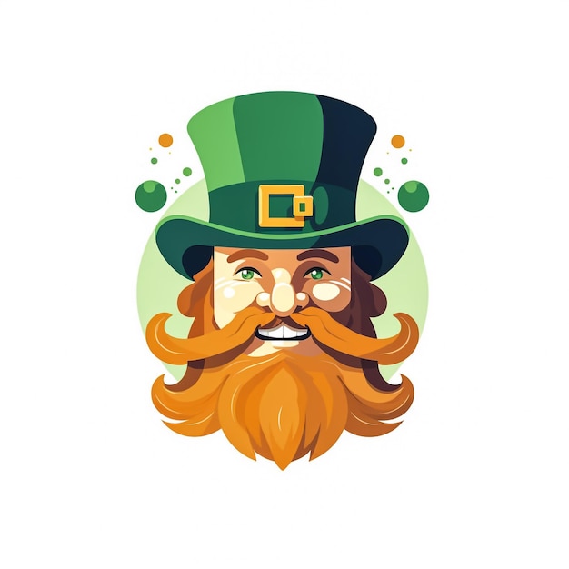 Ilustración de la cara de San Patricio