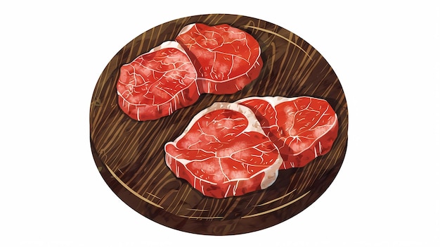Ilustración de carne para cafetería cartel de restaurante de carne para comedor