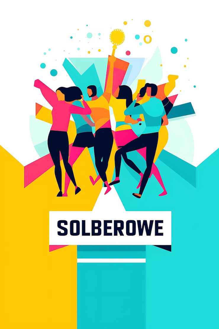 Foto ilustración de la carrera de relevos trabajo en equipo y colaboración brillante y enérgico c flat 2d póster de arte deportivo
