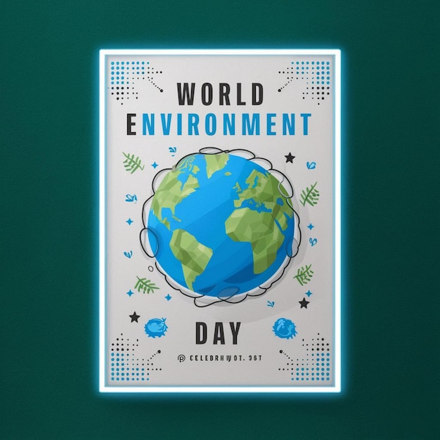 Foto ilustración del cartel del día mundial del medio ambiente